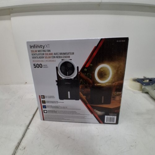INFINITY X1 SOLAR MISTING FAN- 500LUMENS - BLACK (MODEL: 1985328) image 4