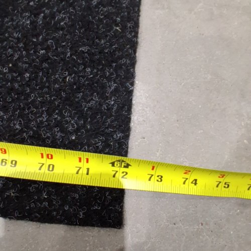 NON-SLIP FLOOR MAT RUNNER - 6FT X 2FT - BLACK image 3