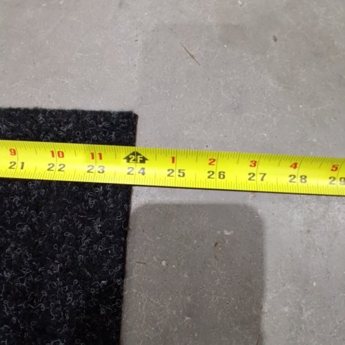 NON-SLIP FLOOR MAT RUNNER - 6FT X 2FT - BLACK image 4