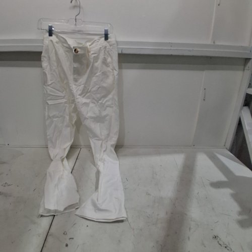 WOMENS STRIAGHT FIT PANTS - MEDIUM - WHITE image 2