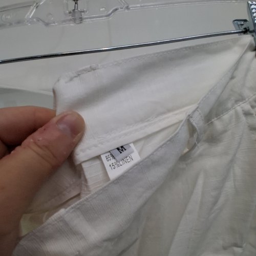 WOMENS STRIAGHT FIT PANTS - MEDIUM - WHITE image 3