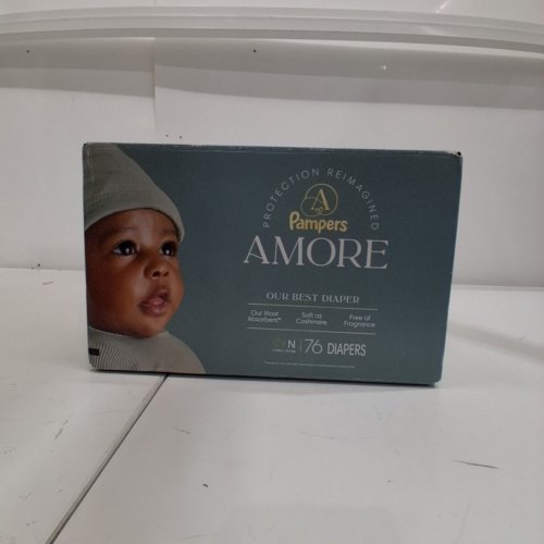76PK PAMPERS AMORE FRAGRANCE FREE DIAPER - SIZE NEWBORN image 3