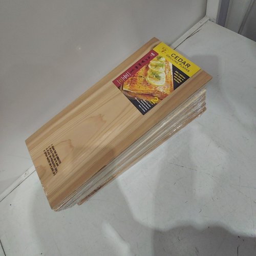 12(2PK) TRUEFIRE GOURMET WESTERN RED CEDAR GRILLING PLANKS, ADDS SMOKY FLAVORS TO YOUR GRILLING FAVORITES - 5.5" X 16" (MODEL: TFP716-2) image 3