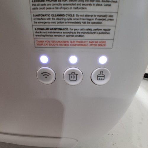 EYESUN SELF CLEANING AUTOMATIC SAFETY PROTECTION CAT LITTER BOX WITH APP CONTROLS - 76L - GREY/WHITE (MODEL: CATBOX-NEO-MAXE) image 2