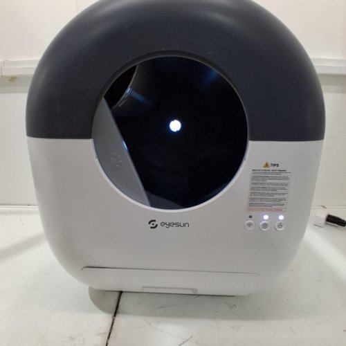 EYESUN SELF CLEANING AUTOMATIC SAFETY PROTECTION CAT LITTER BOX WITH APP CONTROLS - 76L - GREY/WHITE (MODEL: CATBOX-NEO-MAXE) image 3