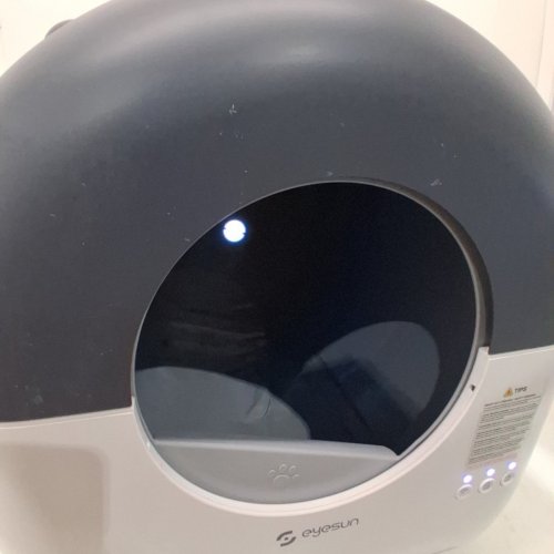 EYESUN SELF CLEANING AUTOMATIC SAFETY PROTECTION CAT LITTER BOX WITH APP CONTROLS - 76L - GREY/WHITE (MODEL: CATBOX-NEO-MAXE) image 4