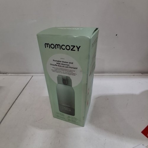 MOMCOZY PORTABLE BEVERAGE WARMER WITH DUAL HEATING MODES FOR BREAST MILK & WATER - 17OZ CAPACITY - PALE GREEN (MODEL: MW05) image 2