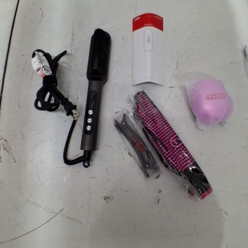 TYMO RING PLUS IONIC HAIR STRAIGHTENER BRUSH - BLACK image 3