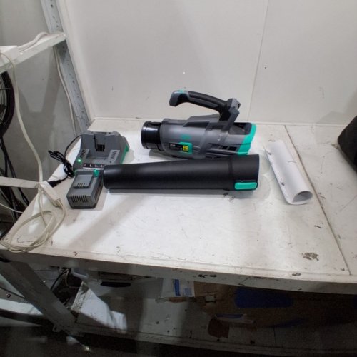 LITHELI 40V CORDLESS LEAF BLOWER WITH 2.0AH BATTERY & CHARGER - VARIABLE SPEED CONTROL, MAX 85MPH, 350CFM AXIAL BLOWER (MODEL: D07101550) image 2