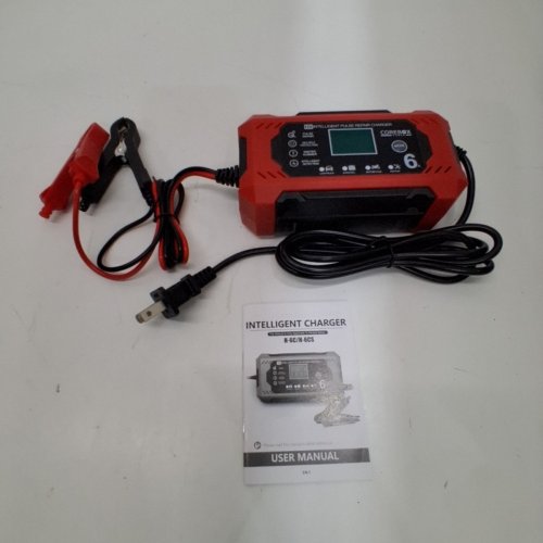COREBOX 12V CAR BATTERY CHARGER & MAINTAINER - RED/BLACK (MODEL: H-6CS) image 3