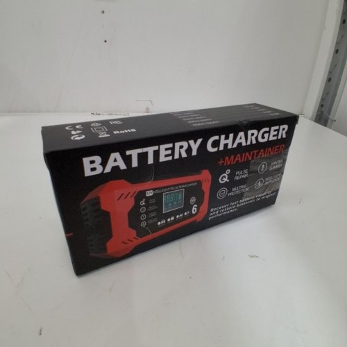 COREBOX 12V CAR BATTERY CHARGER & MAINTAINER - RED/BLACK (MODEL: H-6CS) image 5