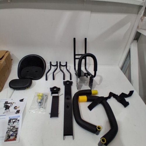 ADJUSTABLE KIDS BIKE SEAT - 8M - 7Y - BLACK/YELLOW image 2