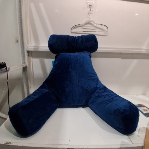 LINENSPA SHREDDED FOAM READING PILLOW, EXTRA LARGE, NAVY BLUE image 2