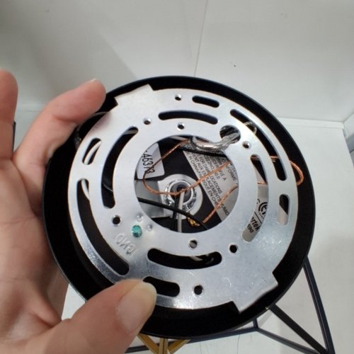 ARTIKA IMPERIUM SEMI-FLUSH MOUNT CEILING LIGHT FIXTURE - 40W - 120V - 10.51" - BLACK/GOLD - (MODEL: SFM-IM-BG) image 4
