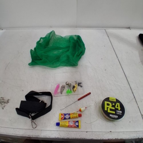 12PC ASSORTED FISHING TACKLE KIT WITH CARRY CASE - BLACK image 2