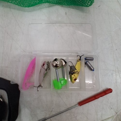 12PC ASSORTED FISHING TACKLE KIT WITH CARRY CASE - BLACK image 3