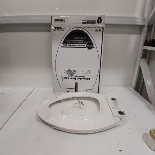 KOHLER CACHET ELONGATED TOILET SEAT - FITS BOWLS 18 5/8" - WHITE - (MODEL: 4636-RL-0) image 2