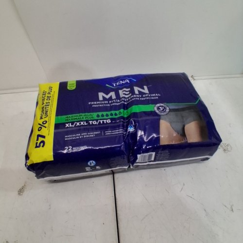 22PK MENS TENA MAXIMUM PLUS PROTECTIVE UNDERWEAR - XL/XXL image 2