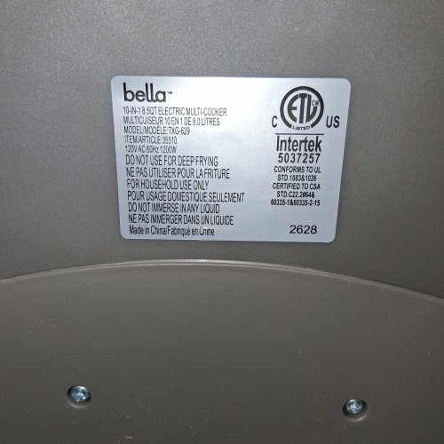BELLA 10-IN-1 8 L (8.5 QT.) MULTICOOKER - BEIGE image 3