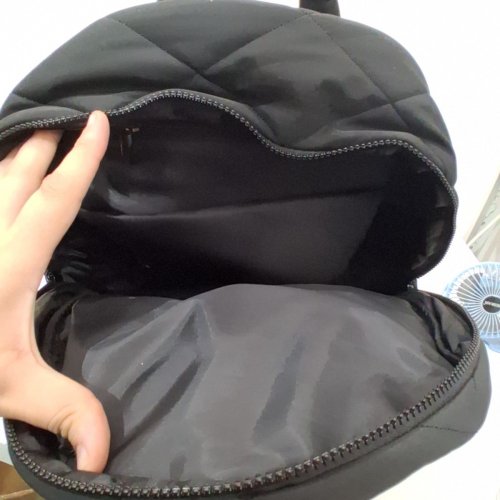 LIGHTWEIGHT QUILTED BACPACK WITH LAPTOP SLEEVE - BLACK (MODEL:2091517) image 2