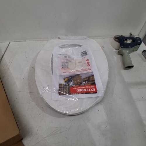 GARVEE ELONGATED TOILET SEAT WITH BUILT-IN POTTY-TRAINING WITH SEAT SOFT CLOSE MAGNETS - 18.4" - WHITE (MODEL: PHO_11GXIH2L) image 2