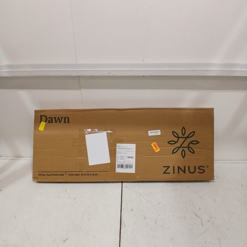 ZINUS DAWN BED FRAME MATTRESS FOUNDATION EASY ASSEMBLY - TWIN(38" X 75" X 14") - BLACK (MODEL: OLB-ASB-T) image 3