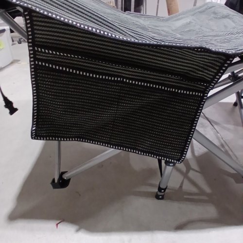 EXTRA WIDE PORTABLE CAMPING COT WITH CARRY BAG - 550LBS CAPACITY - 75" X 28" X 21" - BLACK image 3
