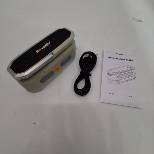 BOUGERV MOVABLE RECHARGEABLE AREA LIGHT WITH MAGNETIC BASE, CLIP, AND HOOK - 380LM - KHAKI (MODEL: AL01) image 4