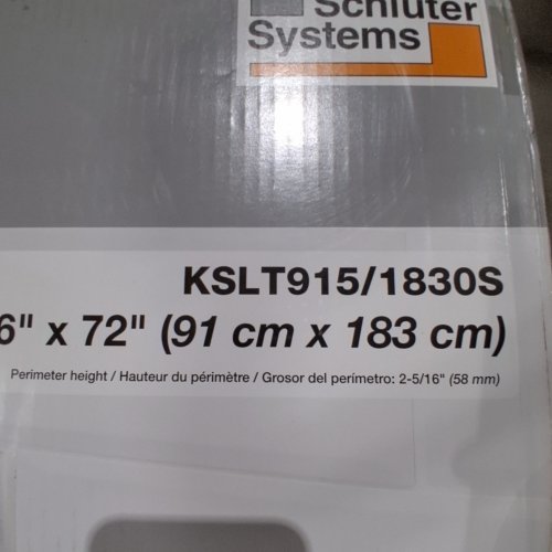 SCHLUTER KERDI LINEAR DRAIN DRAIN SHOWER TRAY - 36" X 72" (MODEL: KSLT915) image 2