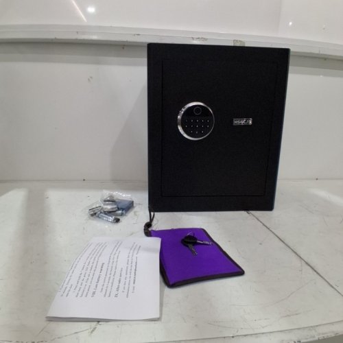 HSGCJS SMART BIOMETRIC FINGERPRINT SAFE WITH DIGITAL KEYBOARD AND KEYS - 1.2 CU FT - BLACK image 4