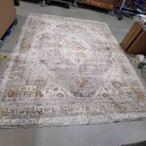 MONTVOO VINTAGE STYLE AREA RUG - 8FT X 10FT - BEIGE/GREY image 2