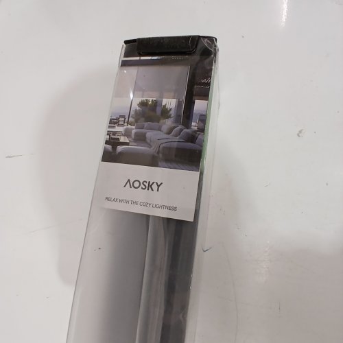 AOSKY CORDLESS ROLLER SHADES BLACKOUT BLINDS - 52" X 72" - GREY image 3