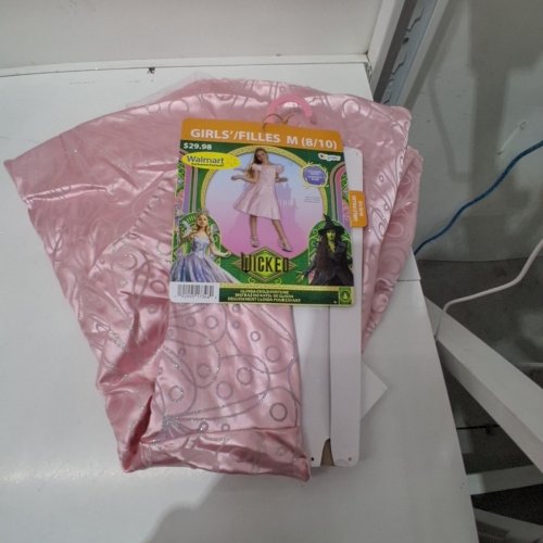 DISGUISE GIRLS GLINDA COSTUME- MEDIUM 8/10 - PINK image 2