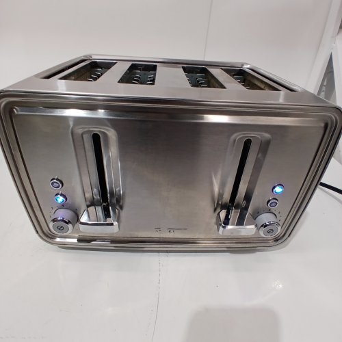 BLACK + DECKER 4-SLICE EXTRA WIDE TOASTER - STAINLESS STEEL (MODEL: TR4900SSD) image 2