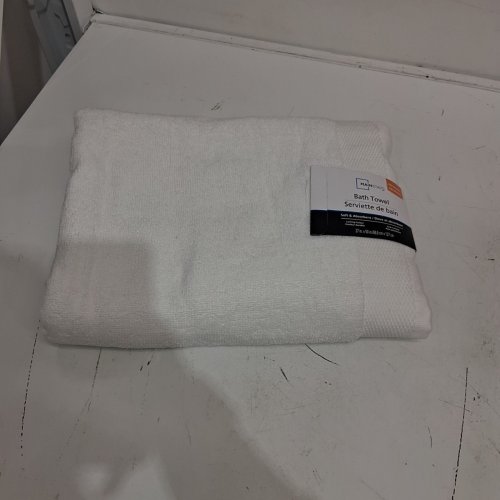 MAINSTAYS BATH TOWEL - 27" X 52" - WHITE image 3