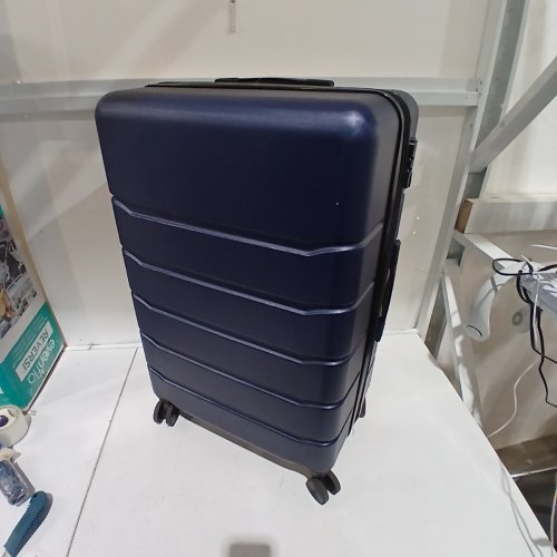 3PC AMAZONBASICS HARDSIDE EXPANDABLE LUGGAGE WITH SPINNERS - NAVY BLUE image 5