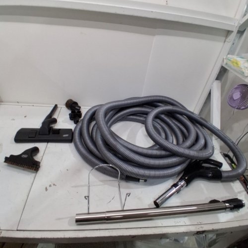 OVO CENTRAL VACUUM ATTACHMENT KIT WITH 40FT HOSE - GREY (MODEL: KIT-LV40S) image 3
