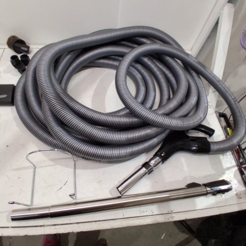 OVO CENTRAL VACUUM ATTACHMENT KIT WITH 40FT HOSE - GREY (MODEL: KIT-LV40S) image 5