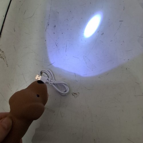 SILICONE ANIMAL-SHAPED DOG FLASHLIGHT - BROWN image 3