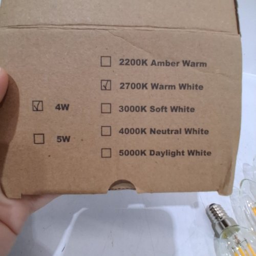 DIMMABLE LED CANDELABRA E14 BULBS - 2700 K - WARM WHITE image 4