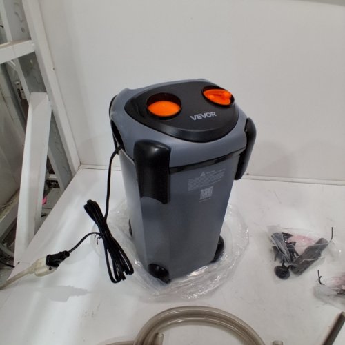 VEVOR 3-STAGE AQUARIUM FILTER WITH QUIET CIRCULATION - 224.5GPH - 12.3W - GREY (MODEL: CF800) image 2