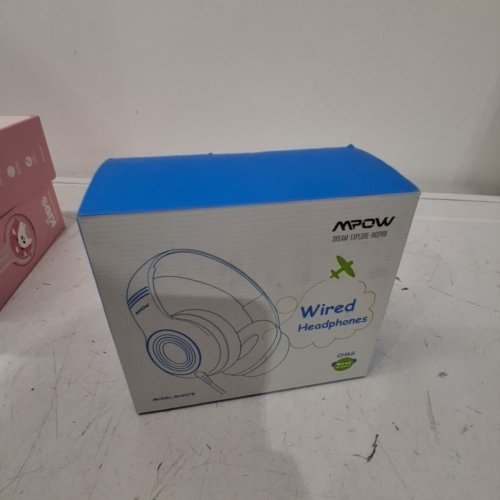 KID'S MPOW WIRED FOLDABLE HEADPHONES WITH VOLUME CONTROL - PINK (MODEL: BH297B) image 3