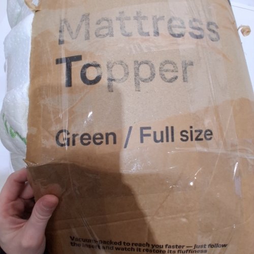 BAMBOO QUILTED FITTED MATTRESS TOPPER - QUEEN - WHITE image 3