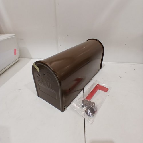 RAINHOL METAL MAILBOXES FOR OUTSIDE POST-MOUNT - 20" X 8.7" X 6.7" - BROWN (MODEL: Y84-1401-03) image 2