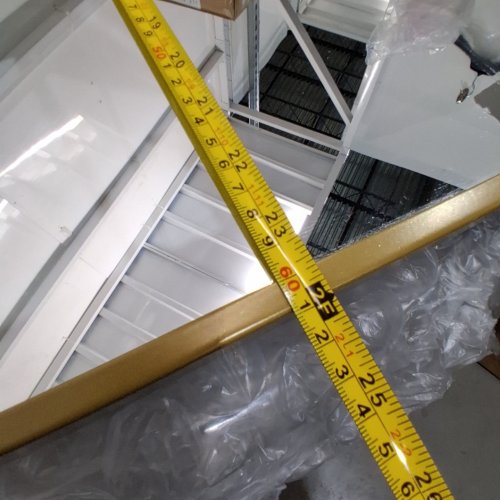 BATHROOM MIRRORED DOUBLE WALL CABINET - 24" X 30" - GOLD image 3