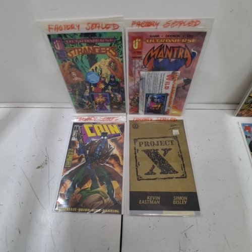 4 ASSTD ULTRAVERSE, HARRIS AND KITCHEN SINK COMIC BOOKS - PROJECT X #1, CAIN #1, MANTRA #1, STRANGERS #2 - VARIOUS AUTHORS image 2