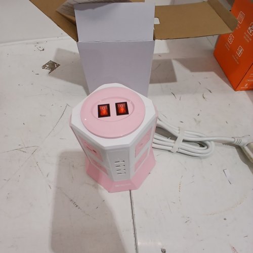 HITRENDS SURGE PROTECTOR WITH 8 AC OUTLETS + 4 USB PORTS - PINK (MODEL: TP-VA4U8S) image 2