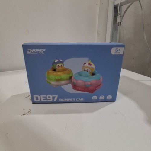 2PK DEERC REMOTE CONTROL RC BUMPER CAR TOY SET WITH 360° ROTATION - MULTICOLORED (MODEL: DE97) image 2