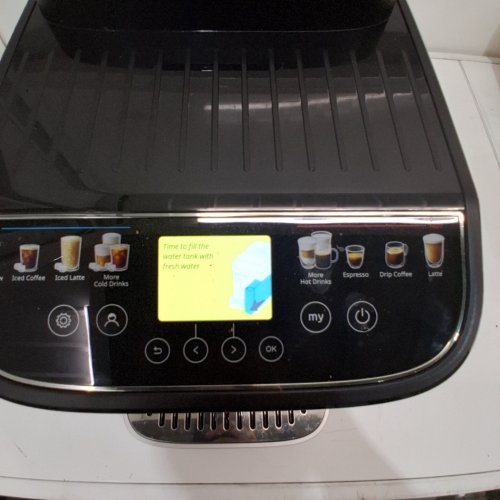 DELONGHI MAGNIFICA DUO AUTOMATIC ESPRESSO MACHINE, MILK FROTHER, 20 ONE-TOUCH RECIPES - SILVER - (MODEL:ECAM33080SXB) image 2