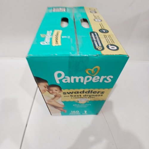 160PK PAMPERS SWADDLERS DIAPERS - SIZE 1 image 3